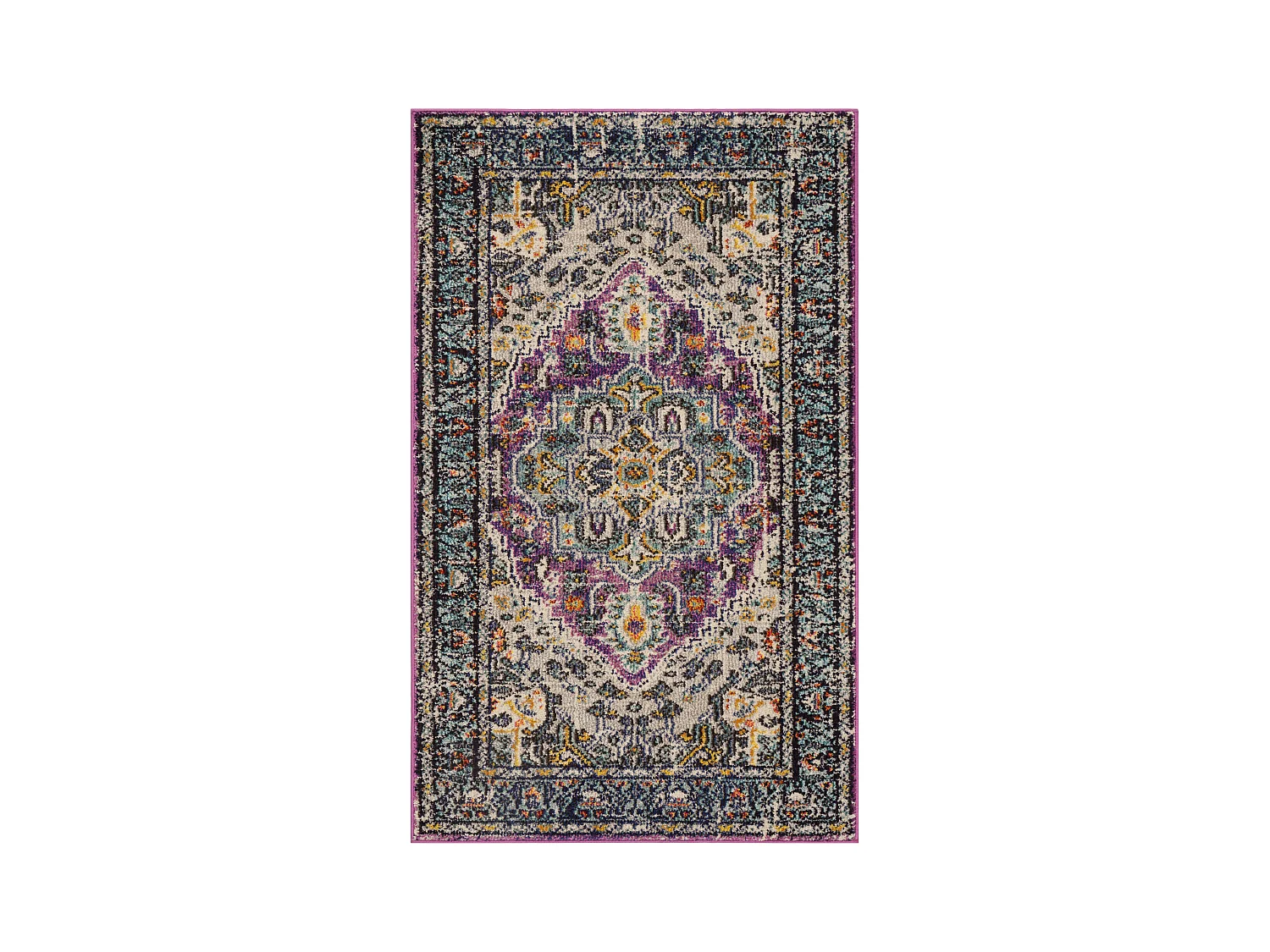 Tapis Violet/Bleu 91 X 152 cm - Arya Area