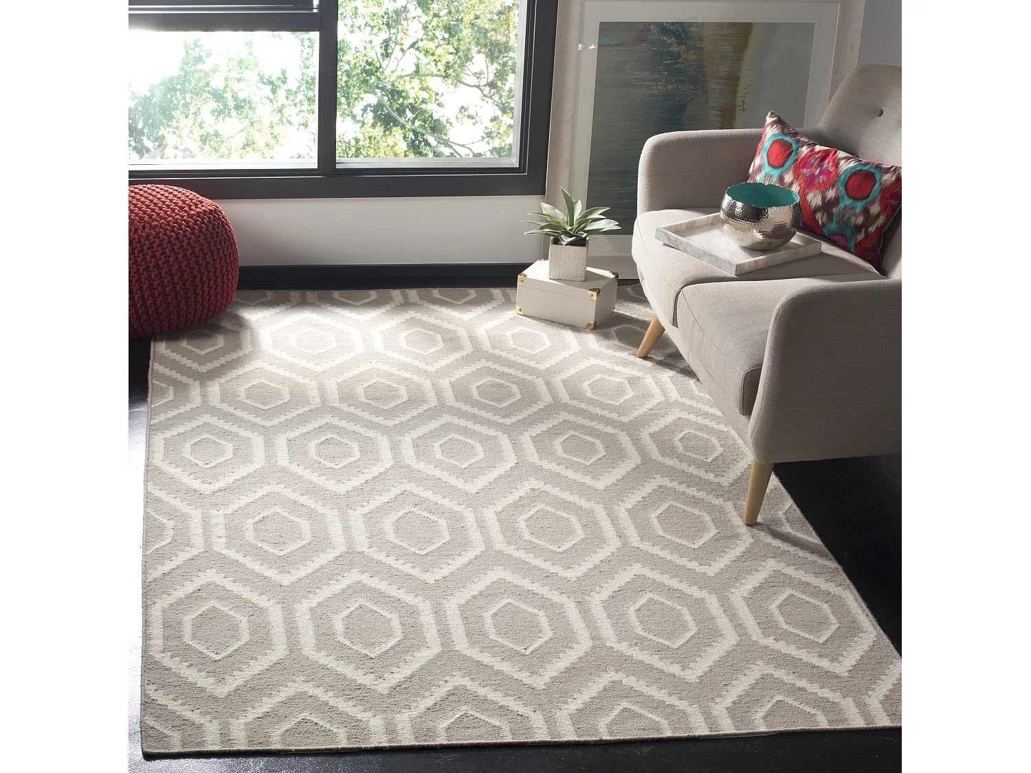 Tapis Gris/Neutre 152 X 244 cm - Casablanca