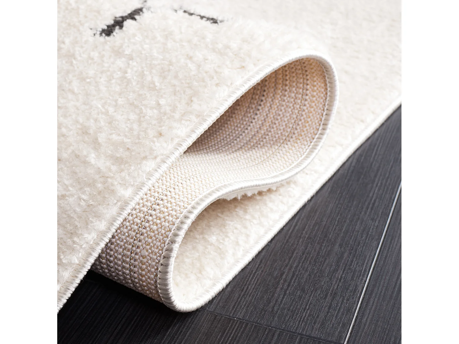 Tapis Ivoire/Noir 122 X 183 cm - Imogen