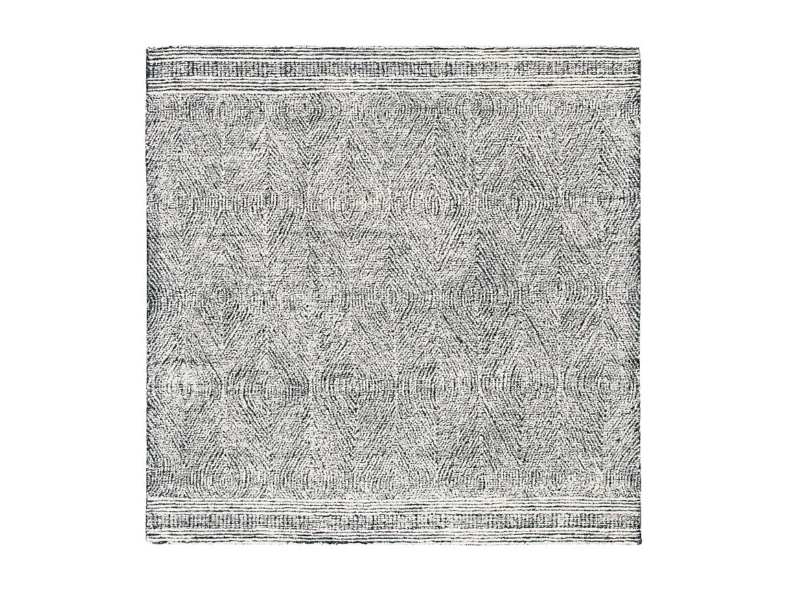 Tapis Ivoire/Fusain 122 X 122 cm - Alaska