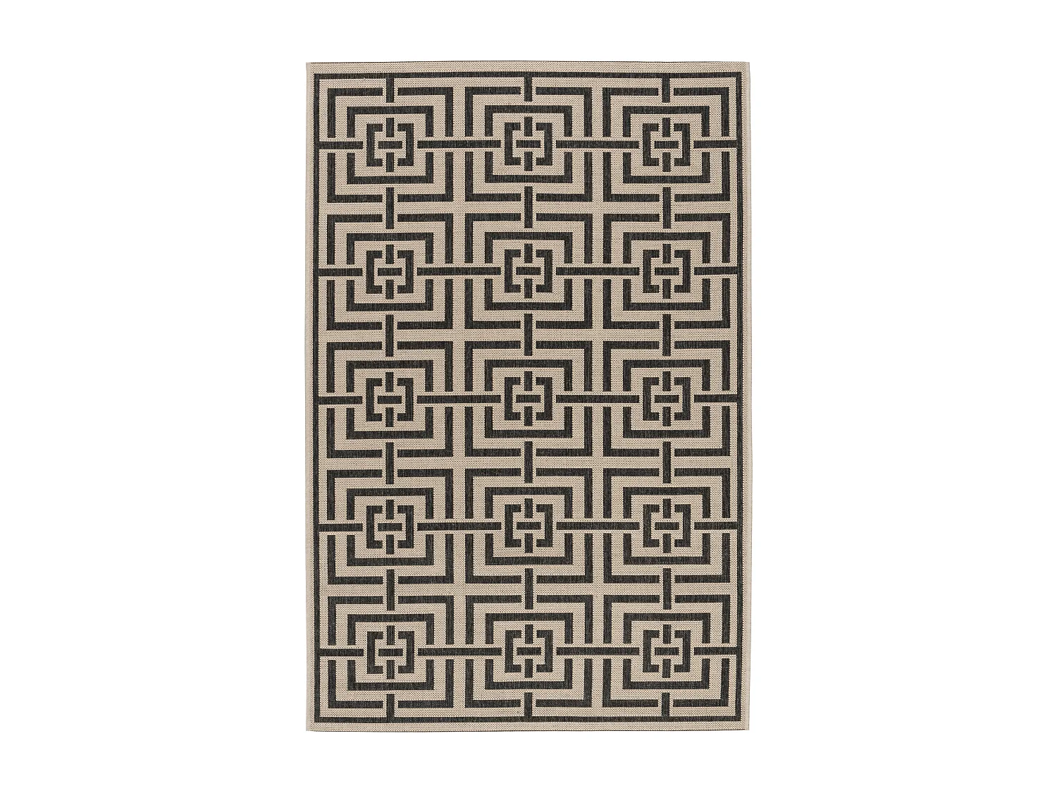 Tapis Neutre/Noir 155 X 229 cm - Lipari