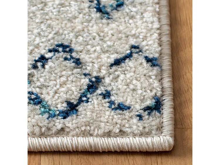 Tapis Neutre/Bleu Marine 122 X 183 cm - Skylar