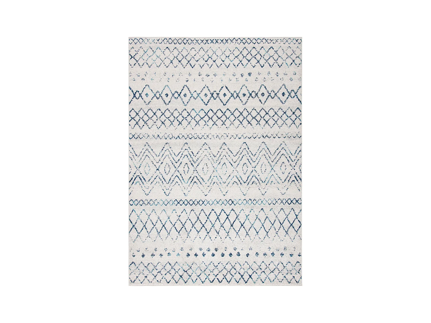Tapis Neutre/Bleu Marine 122 X 183 cm - Skylar