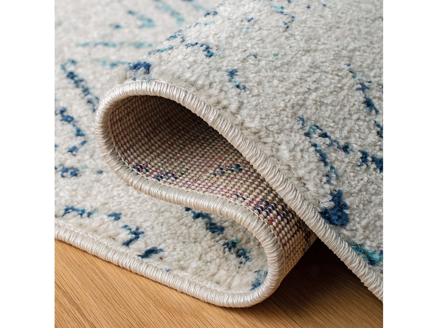Tapis Neutre/Bleu Marine 122 X 183 cm - Skylar