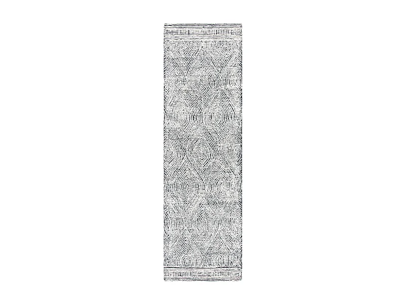 Tapis Ivoire/Fusain 69 X 122 cm - Alaska
