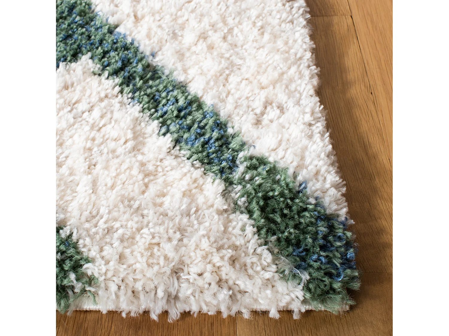 Tapis Ivoire/Vert 236 x 305 cm - Myra