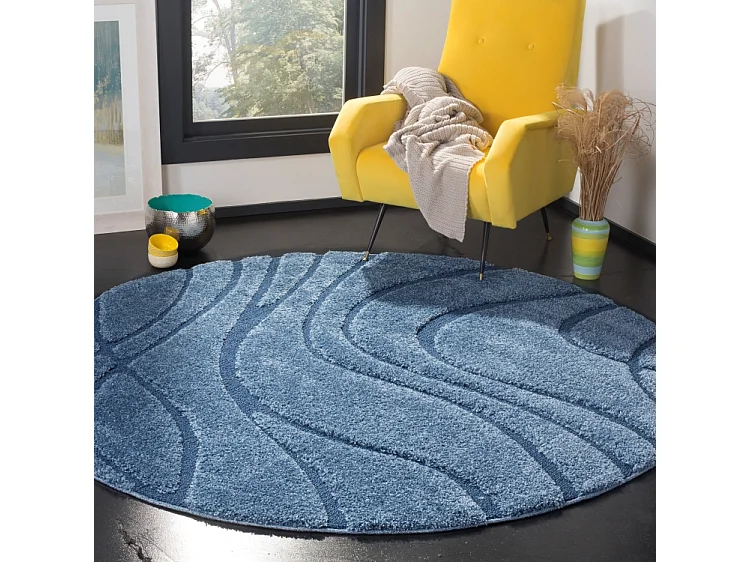 Tapis Bleu 122 X 122 cm - Naples