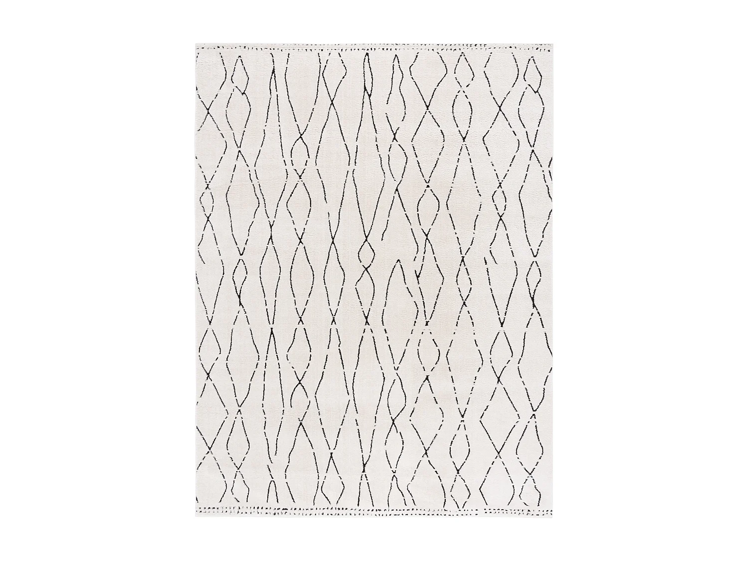 Tapis Ivoire/Noir 235 x 305 cm - Araminat