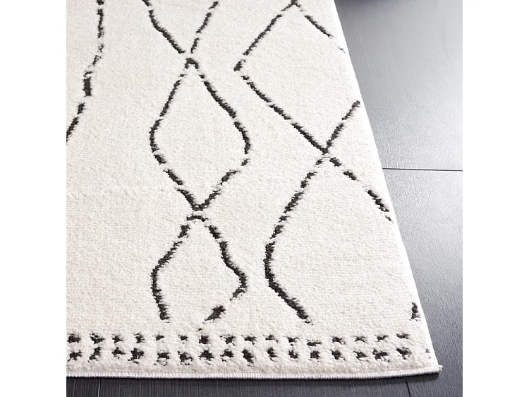 Tapis Ivoire/Noir 235 x 305 cm - Araminat