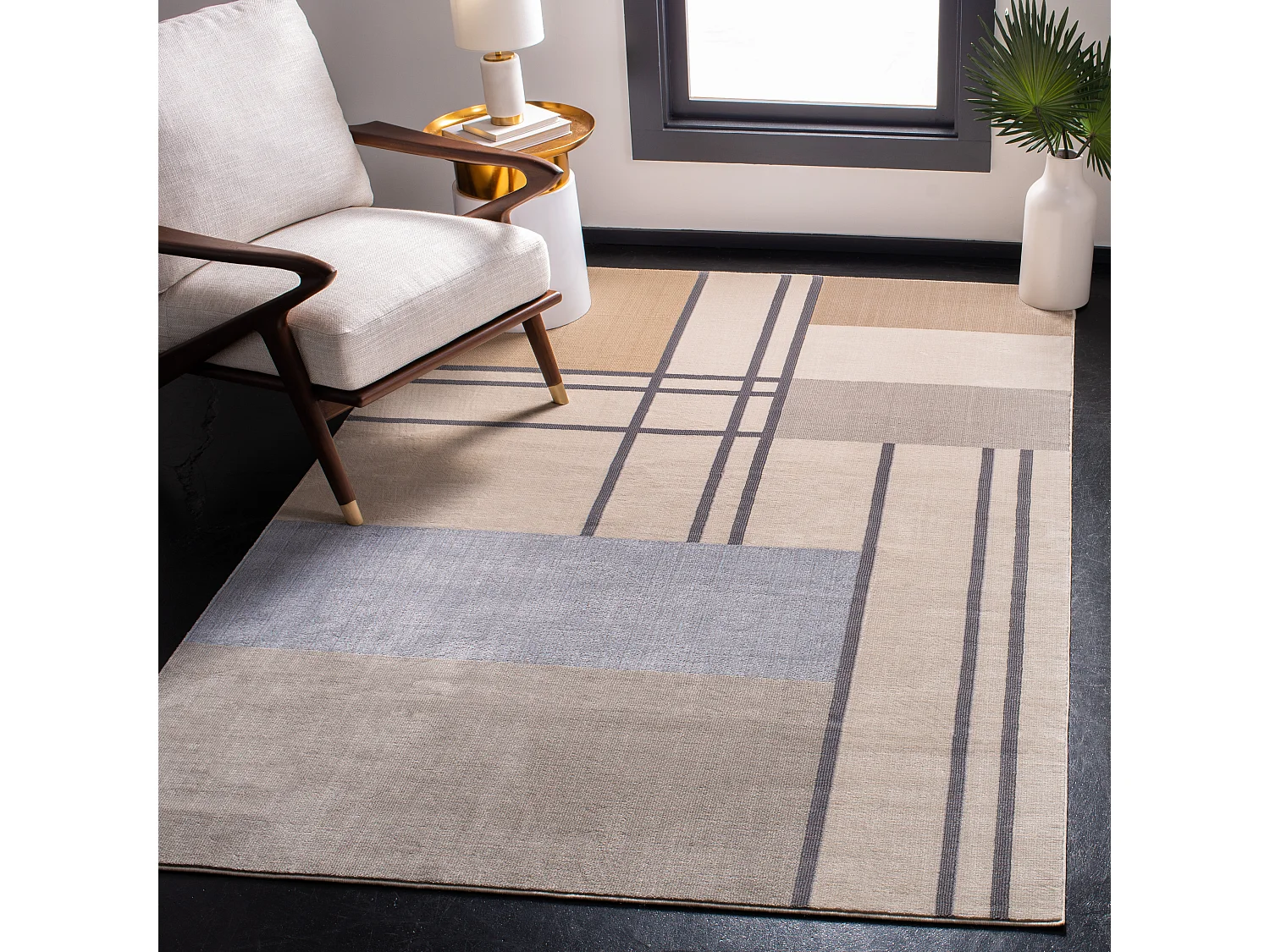 Tapis Neutre/Neutre 122 X 183 cm - Adelyn