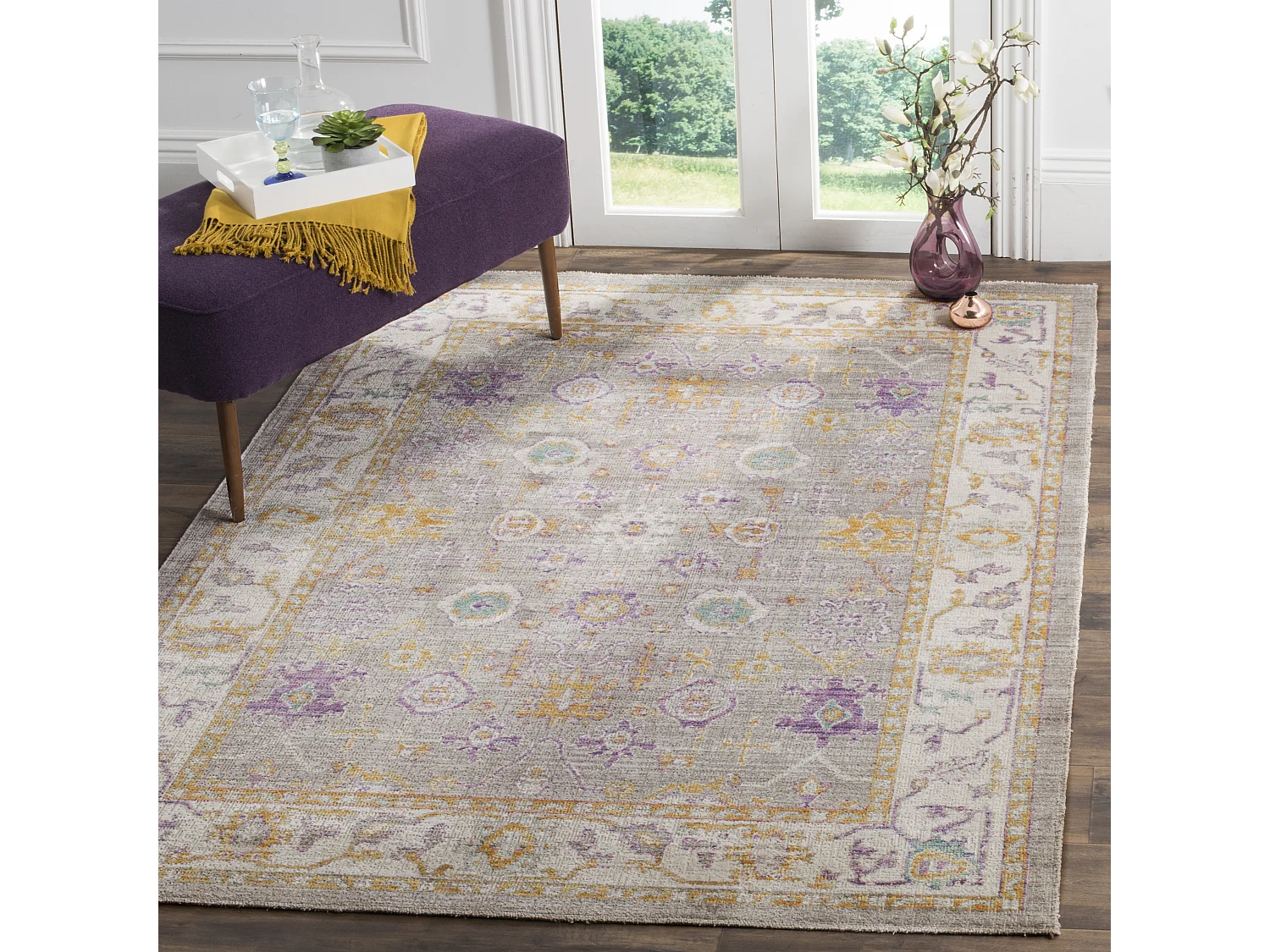 Tapis Gris/Neutre 122 X 183 cm - Keiton