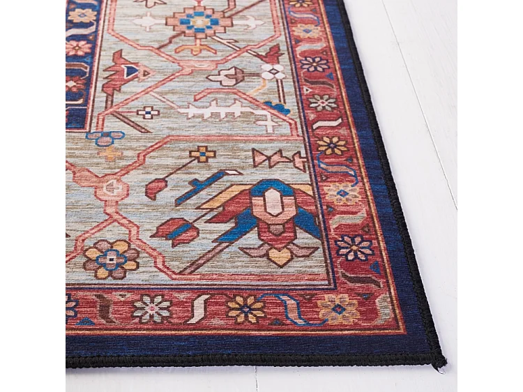 Tapis Rouille/Bleu 183 X 183 cm - Bishop