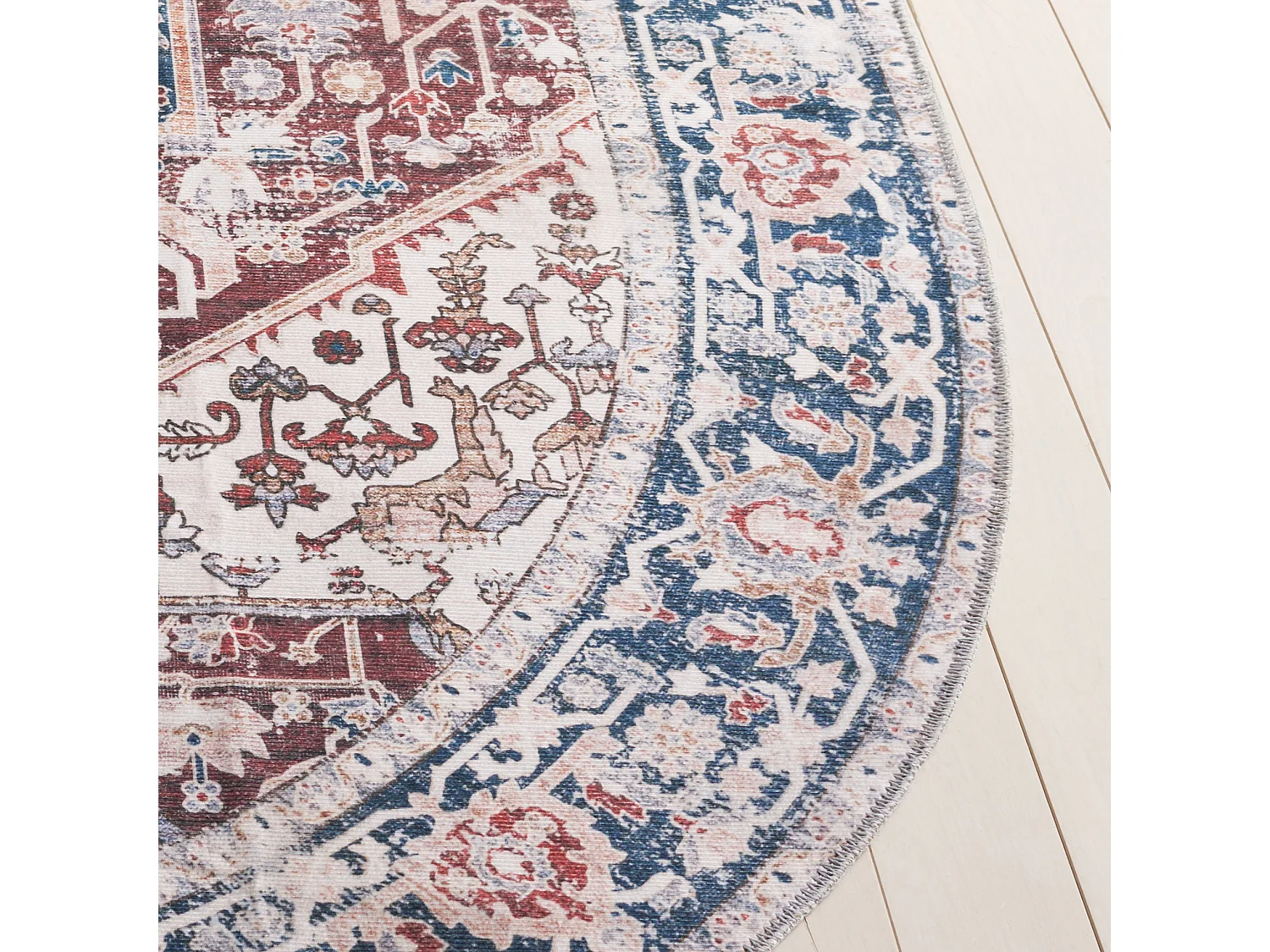 Tapis Rouge/Marine 183 X 183 cm - Serafina