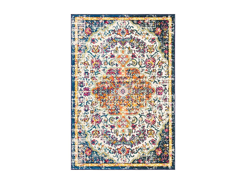 Tapis Neutre/Orange 122 X 183 cm - Maia