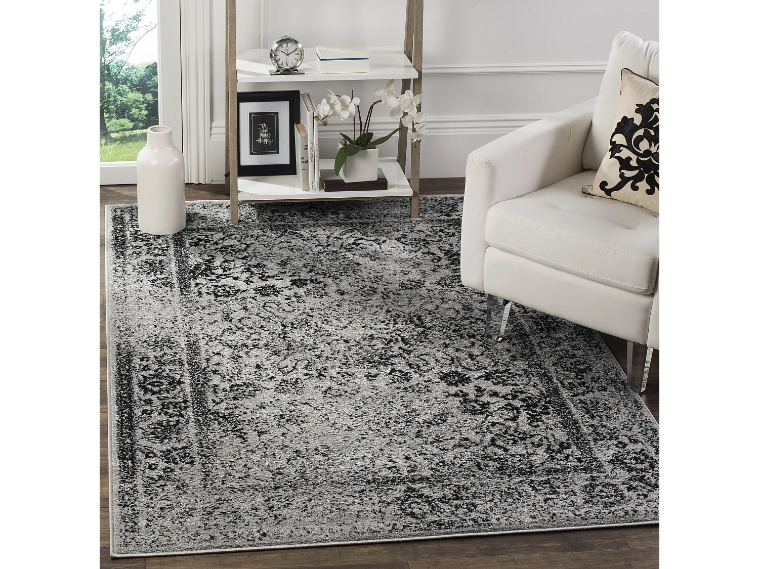 Tapis Gris/Noir 122 X 183 cm - Lucinda