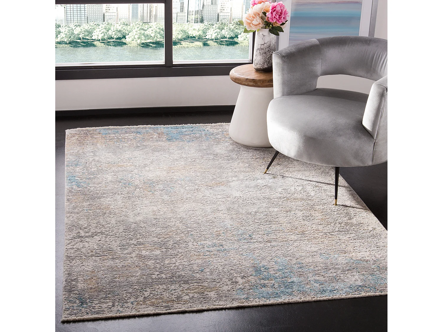 Tapis Gris 122 X 183 cm - Angelia
