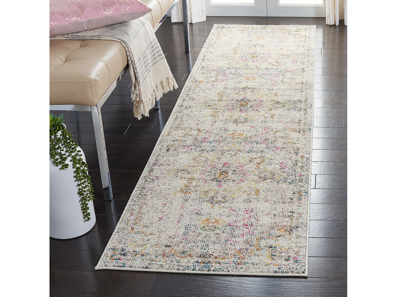 Tapis Gris/Or 66 X 183 cm - Malaya
