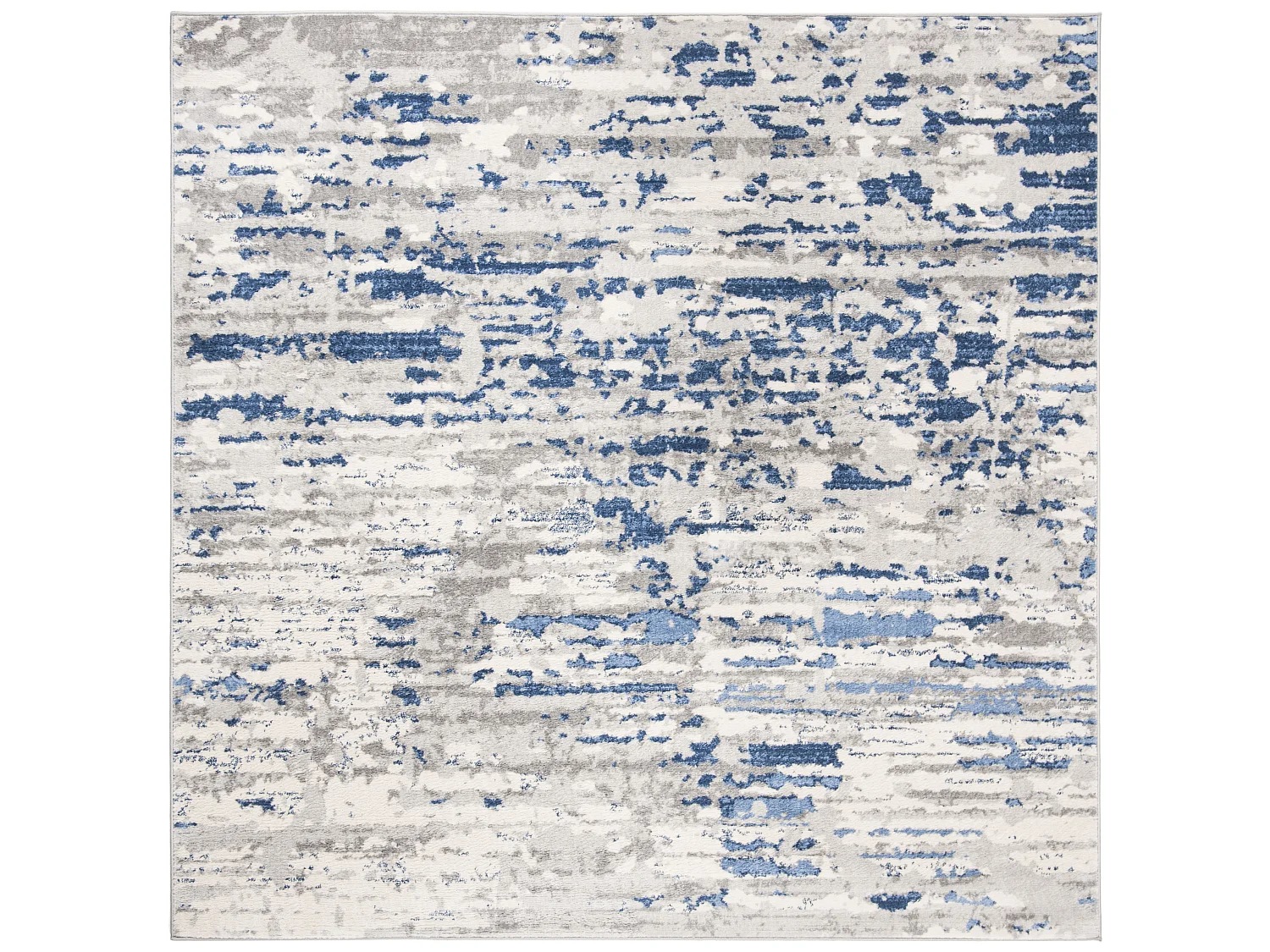 Tapis Neutre/Bleu 201 X 201 cm - Jassi