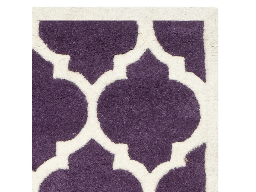 Tapis Violet/Ivoire 69 X 213 cm - Camilla