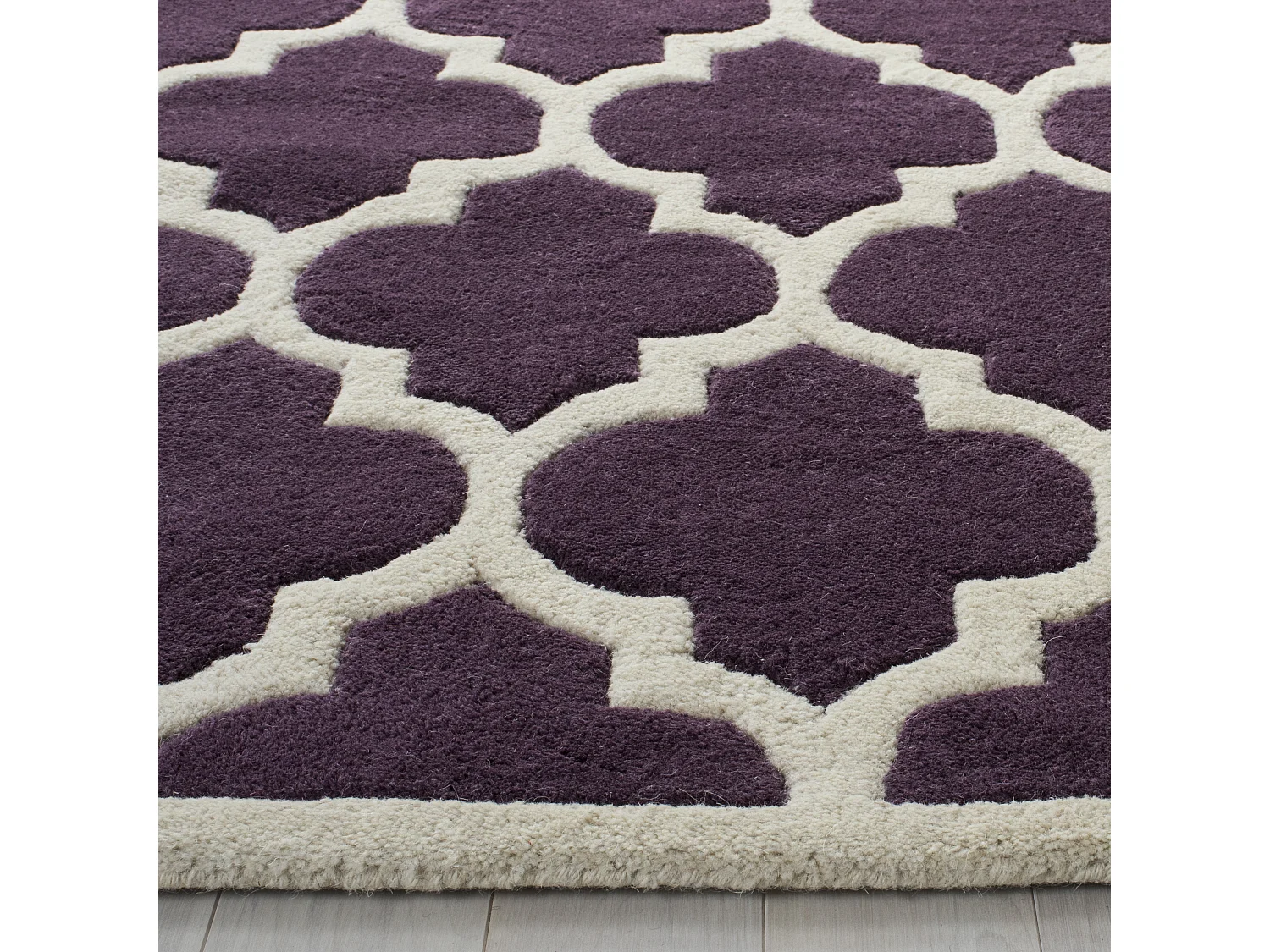 Tapis Violet/Ivoire 69 X 213 cm - Camilla