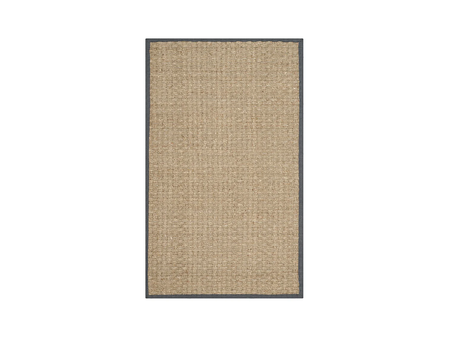 Tapis Naturel/Gris foncé 76 X 122 cm - Roselyn