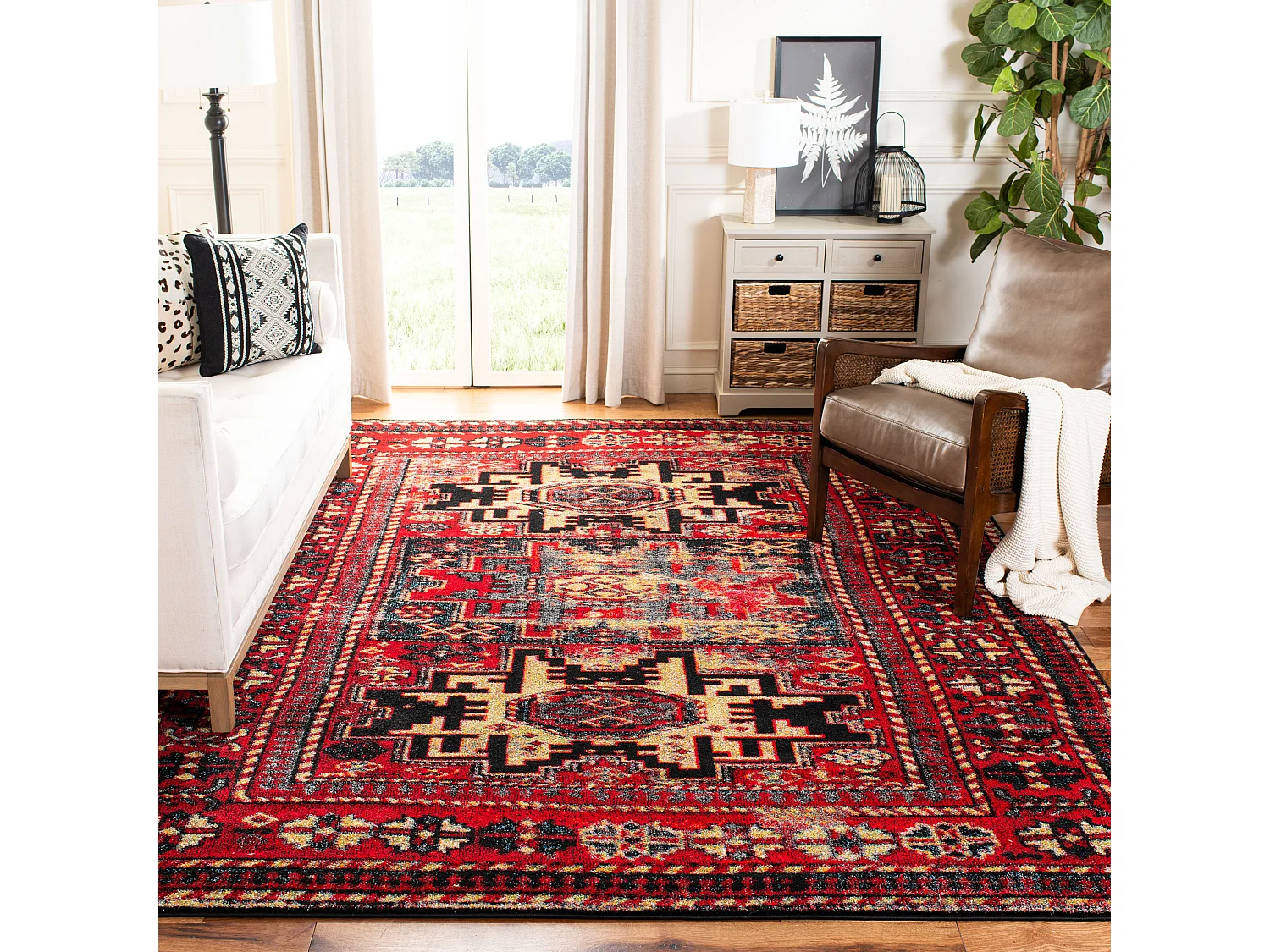 Tapis Rouge/Multicolore 235 x 305 cm - Waverly