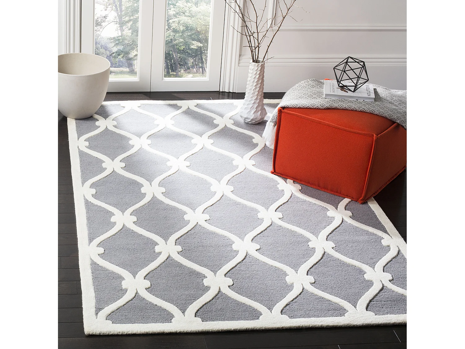 Tapis Gris/Neutre 152 X 244 cm - Hugo