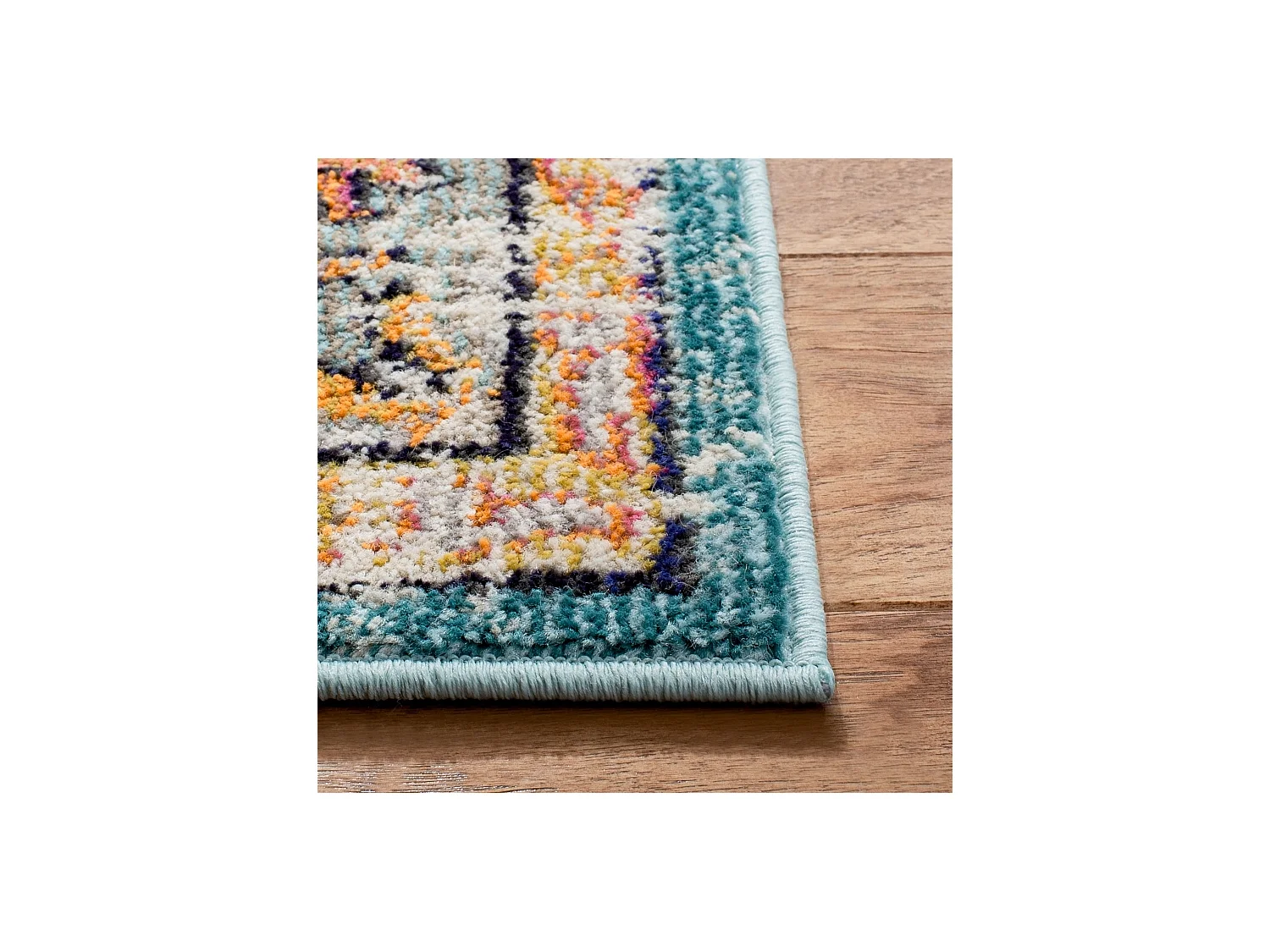 Tapis Gris/Bleu clair 91 X 152 cm - Maia