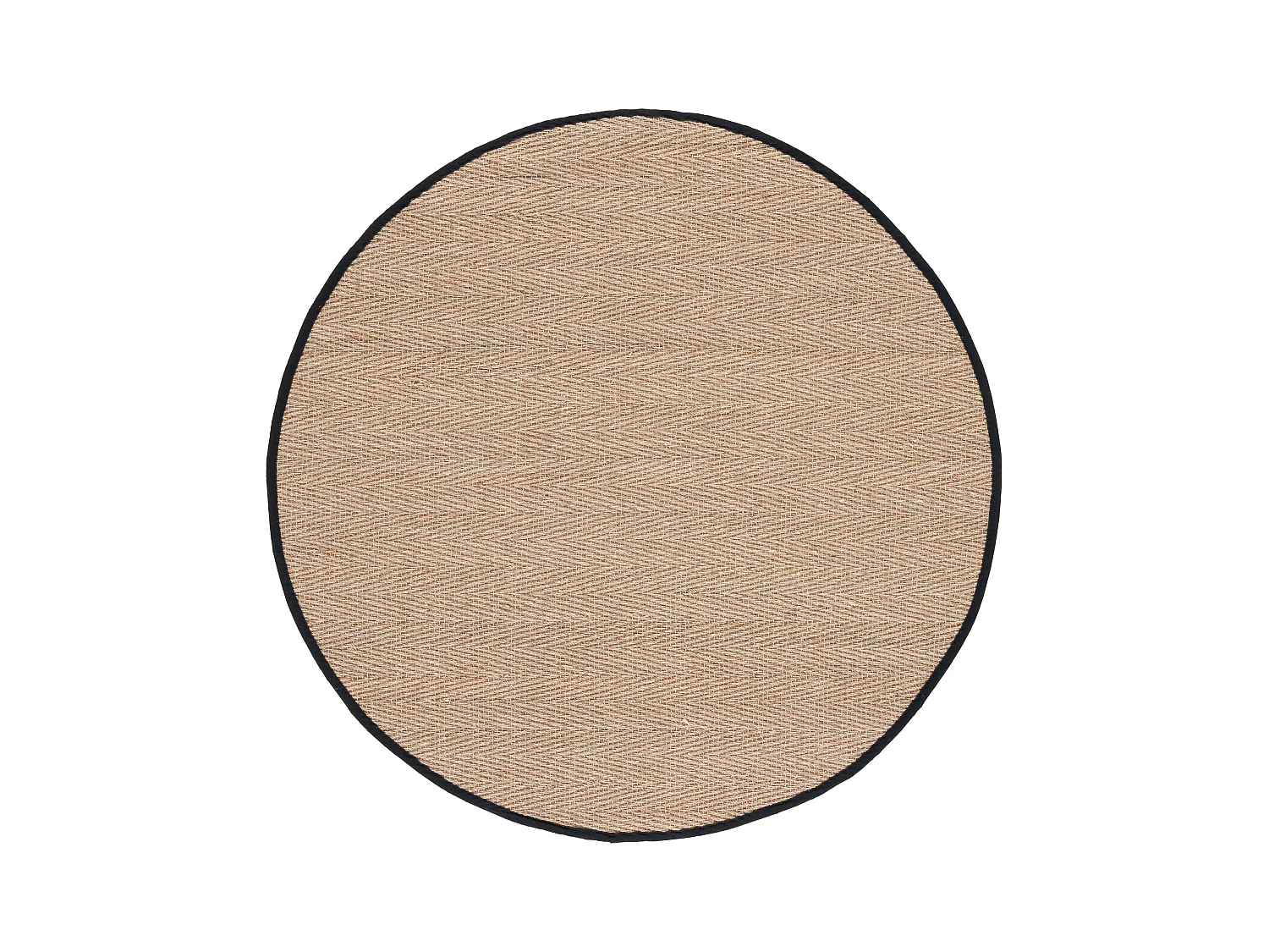 Tapis Naturel/Noir 183 X 183 cm - Winifred