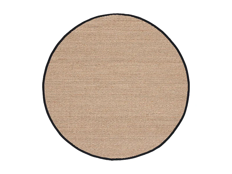 Tapis Naturel/Noir 183 X 183 cm - Winifred