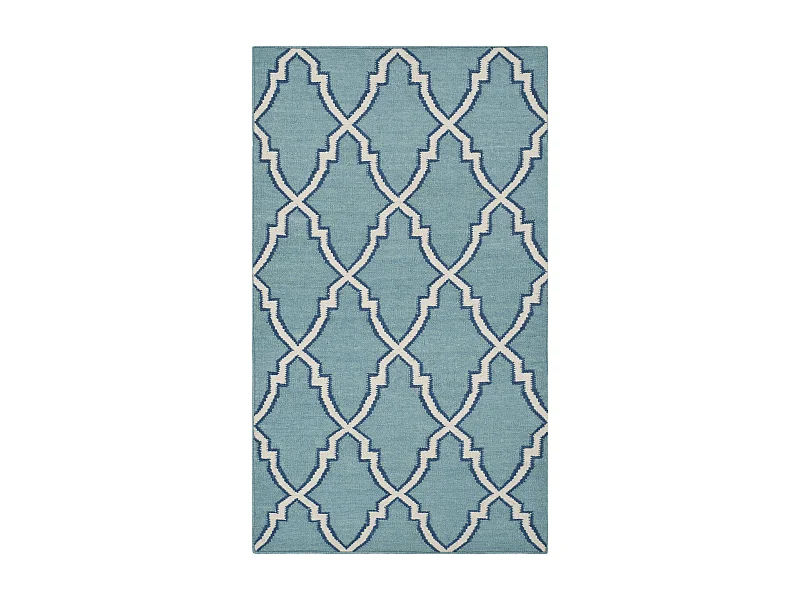 Tapis Bleu/Neutre 91 X 152 cm - Nico