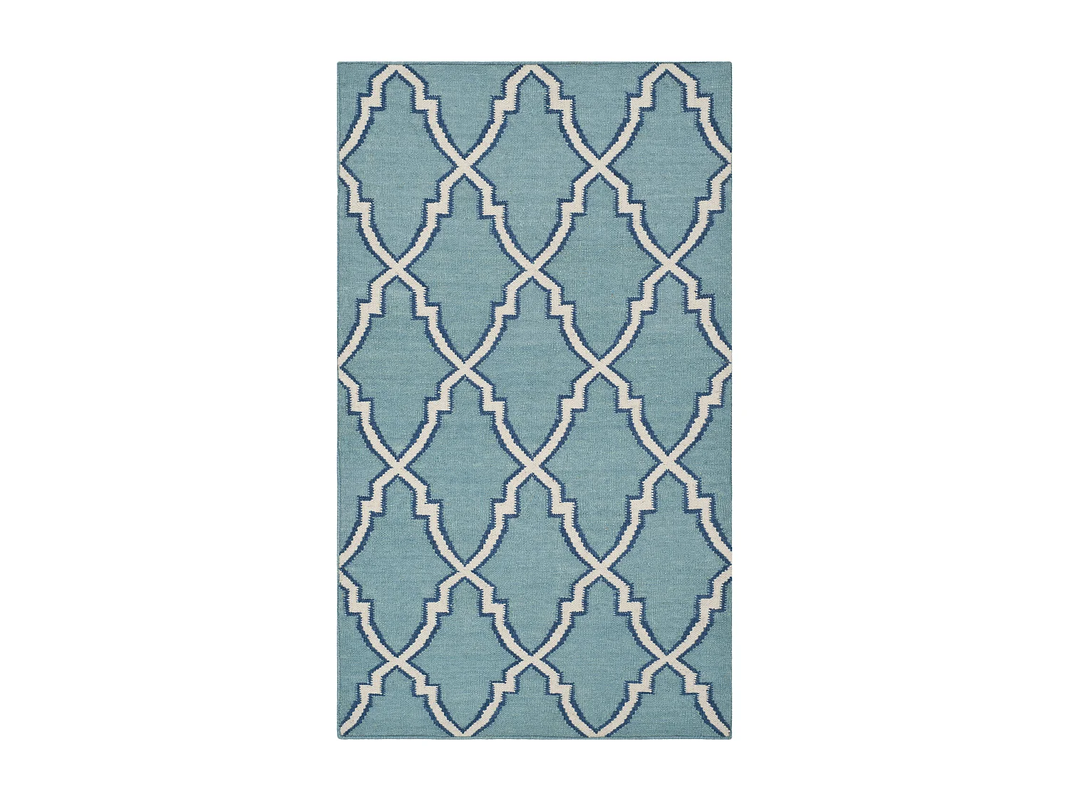 Tapis Bleu/Neutre 91 X 152 cm - Nico