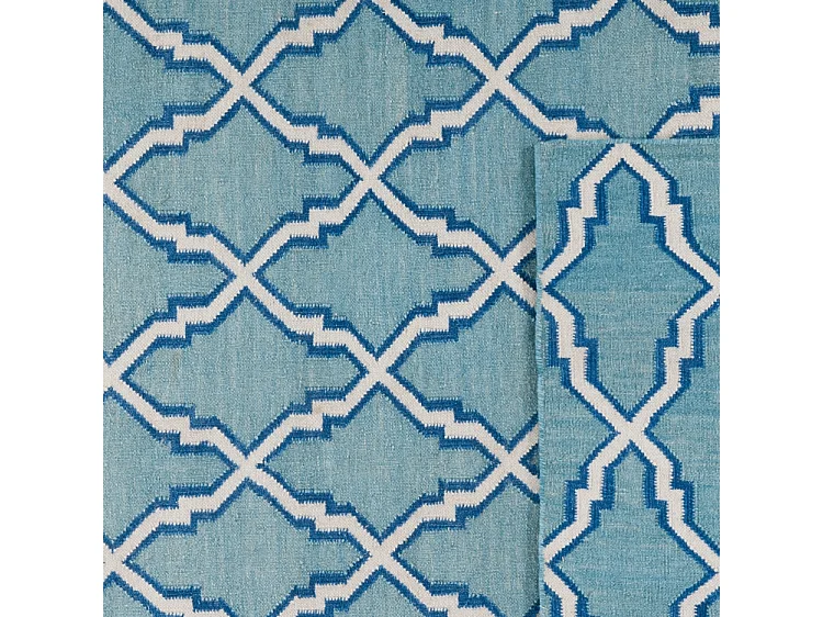 Tapis Bleu/Neutre 91 X 152 cm - Nico