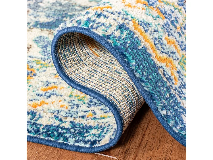 Tapis Bleu Marine/Gris 122 X 183 cm - Vespera