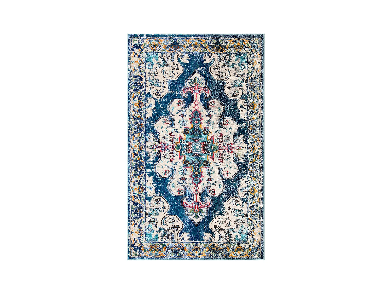 Tapis Bleu Marine/Gris 122 X 183 cm - Vespera