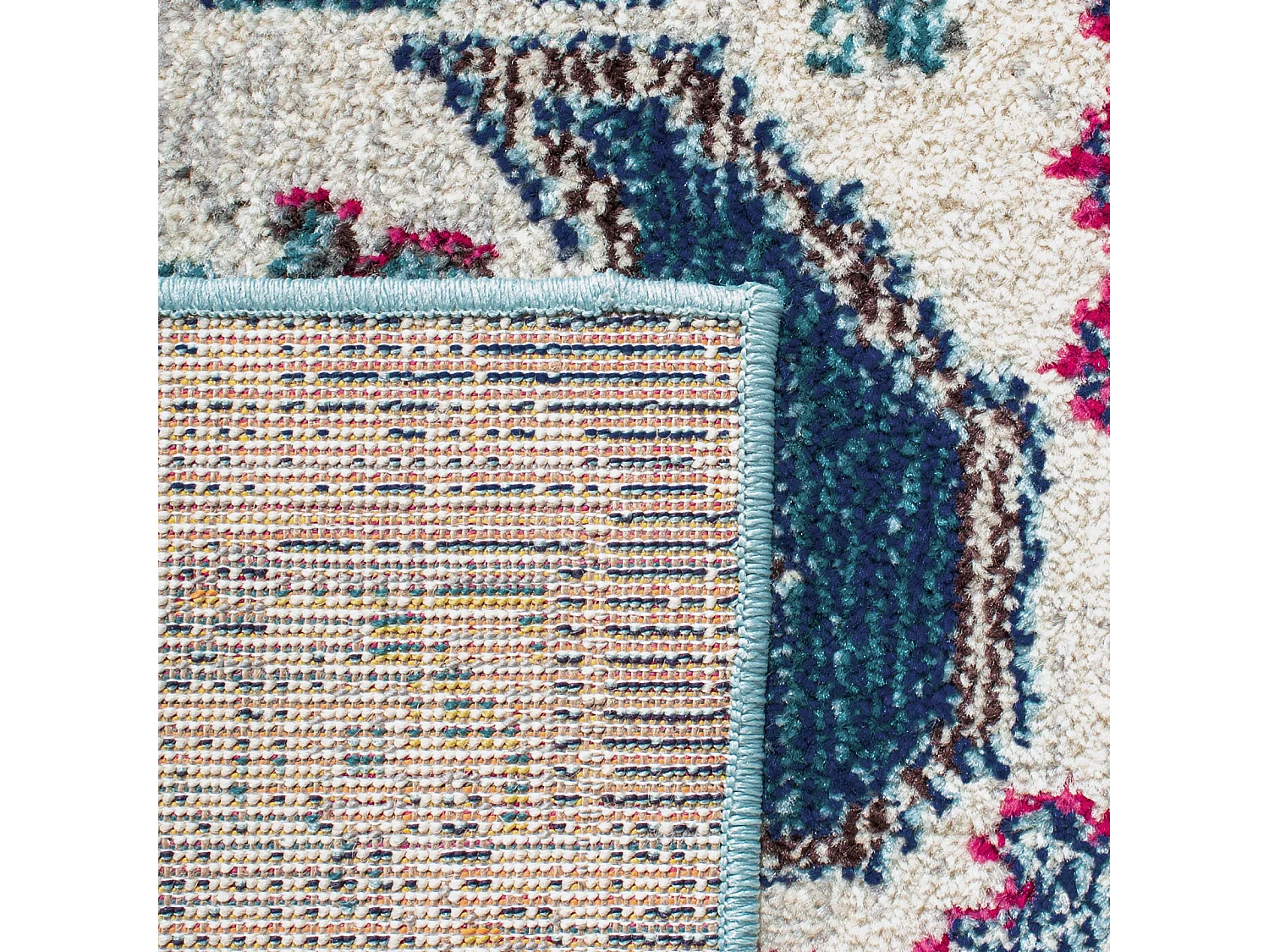 Tapis Bleu Marine/Gris 122 X 183 cm - Vespera