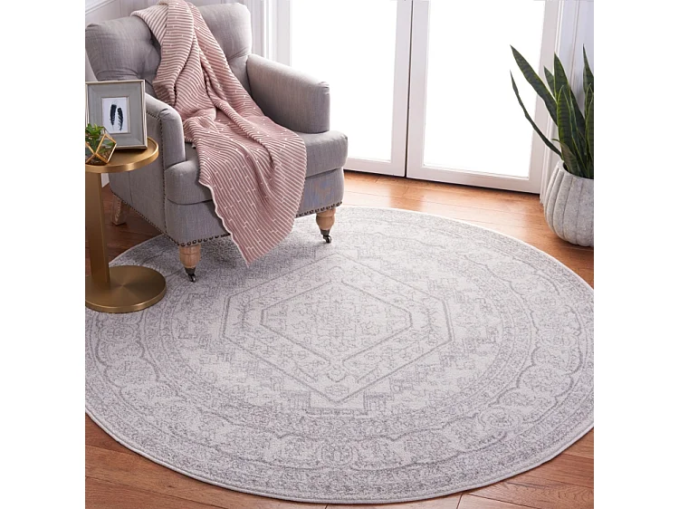 Tapis Ivoire/Argent 122 X 122 cm - Arianwen
