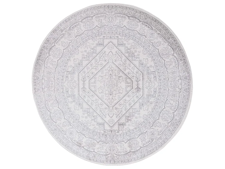 Tapis Ivoire/Argent 122 X 122 cm - Arianwen