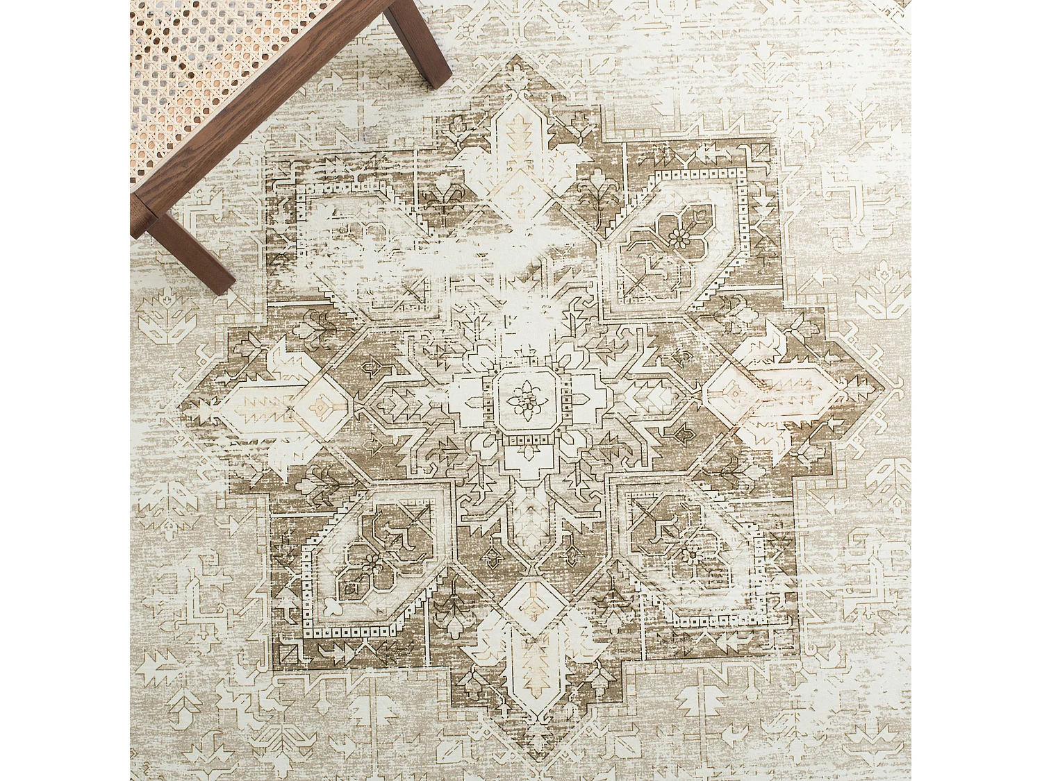 Tapis Sage/Ivoire 76 X 122 cm - Kushim