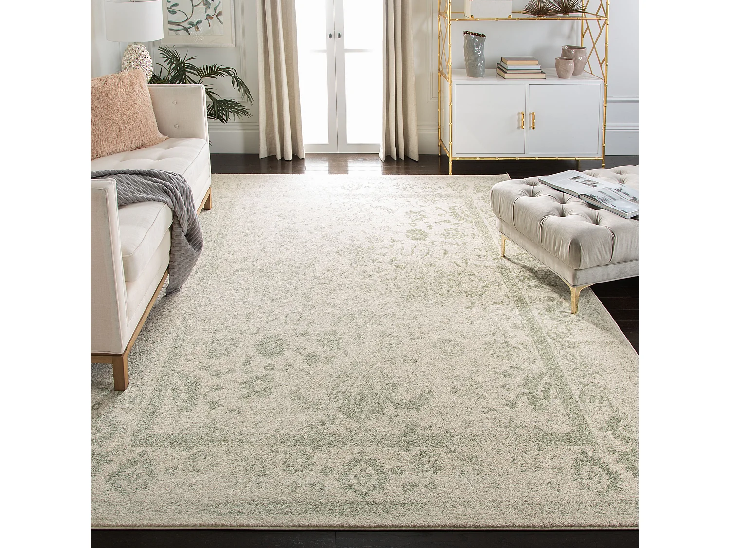 Tapis Ivoire/Sauge 235 x 305 cm - Lucinda
