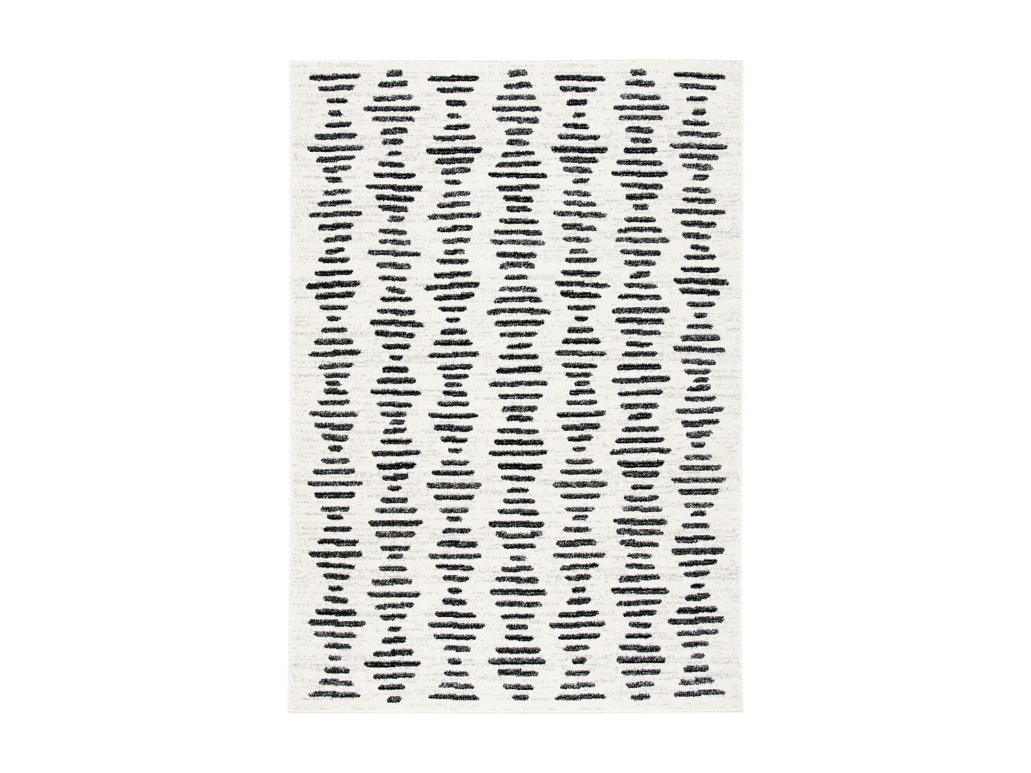 Tapis IVOIRE/NOIR 91 X 152 cm - Nafuna