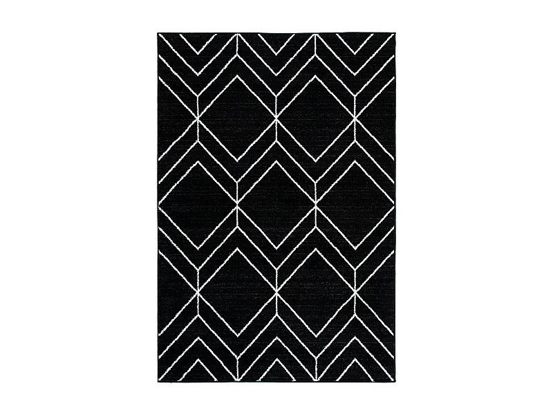 Tapis Noir/Neutre 122 X 183 cm - Mia