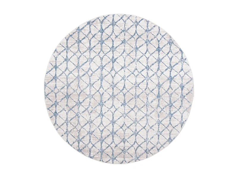 Tapis Gris/Bleu 91 X 91 cm - Elsie