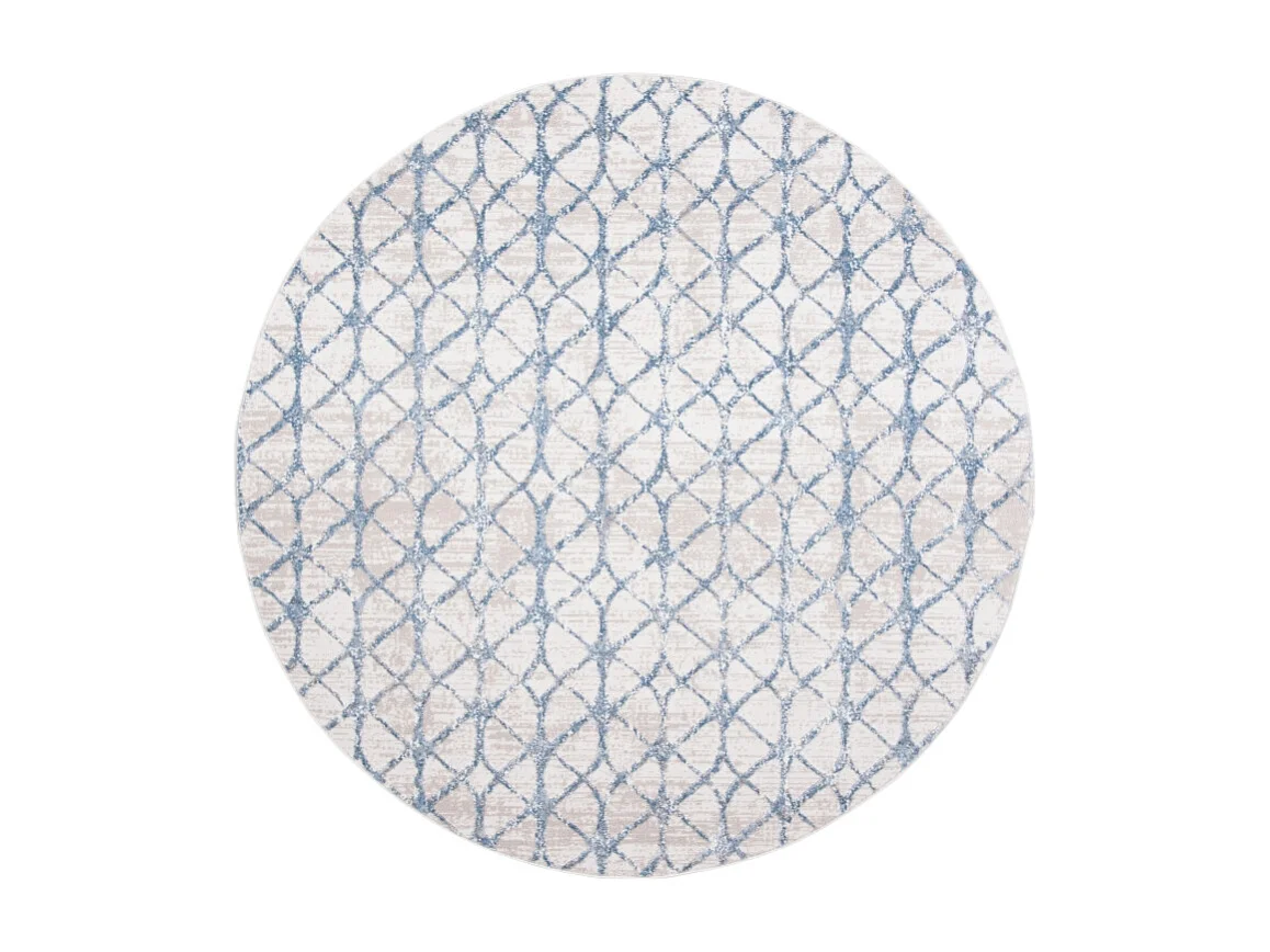 Tapis Gris/Bleu 91 X 91 cm - Elsie