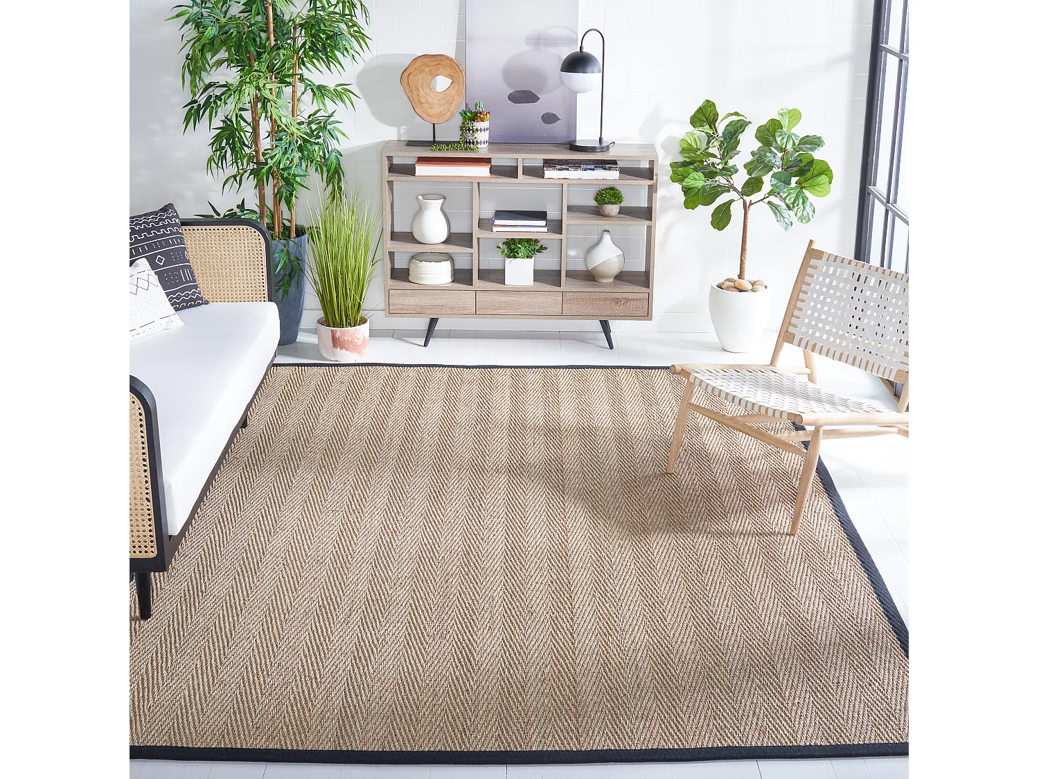 Tapis Naturel/Noir 244 X 305 cm - Winifred