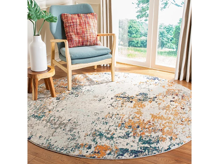 Tapis Gris/Beige 122 X 122 cm - Mateo