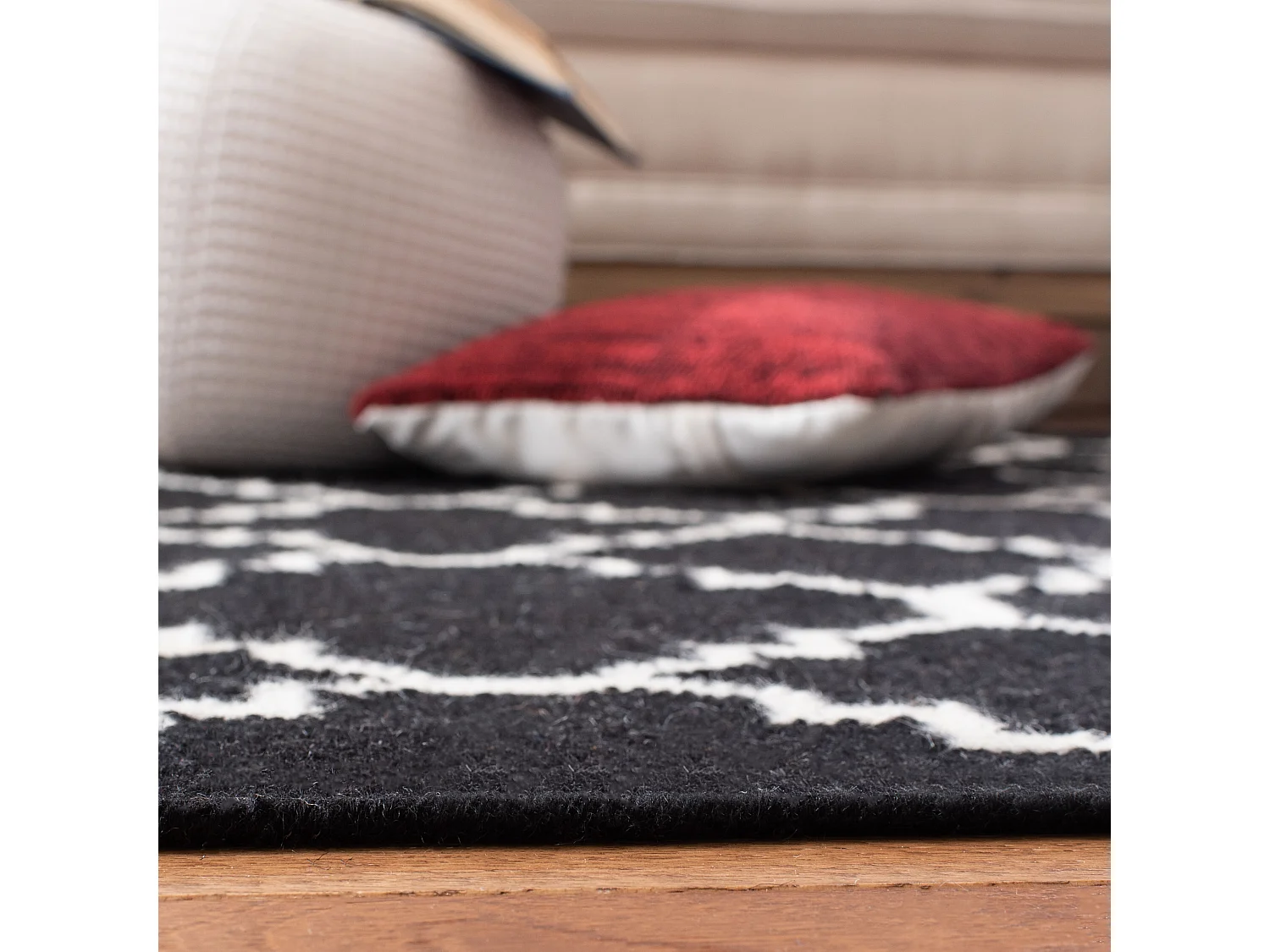Tapis Noir/Neutre 122 X 183 cm - Calla