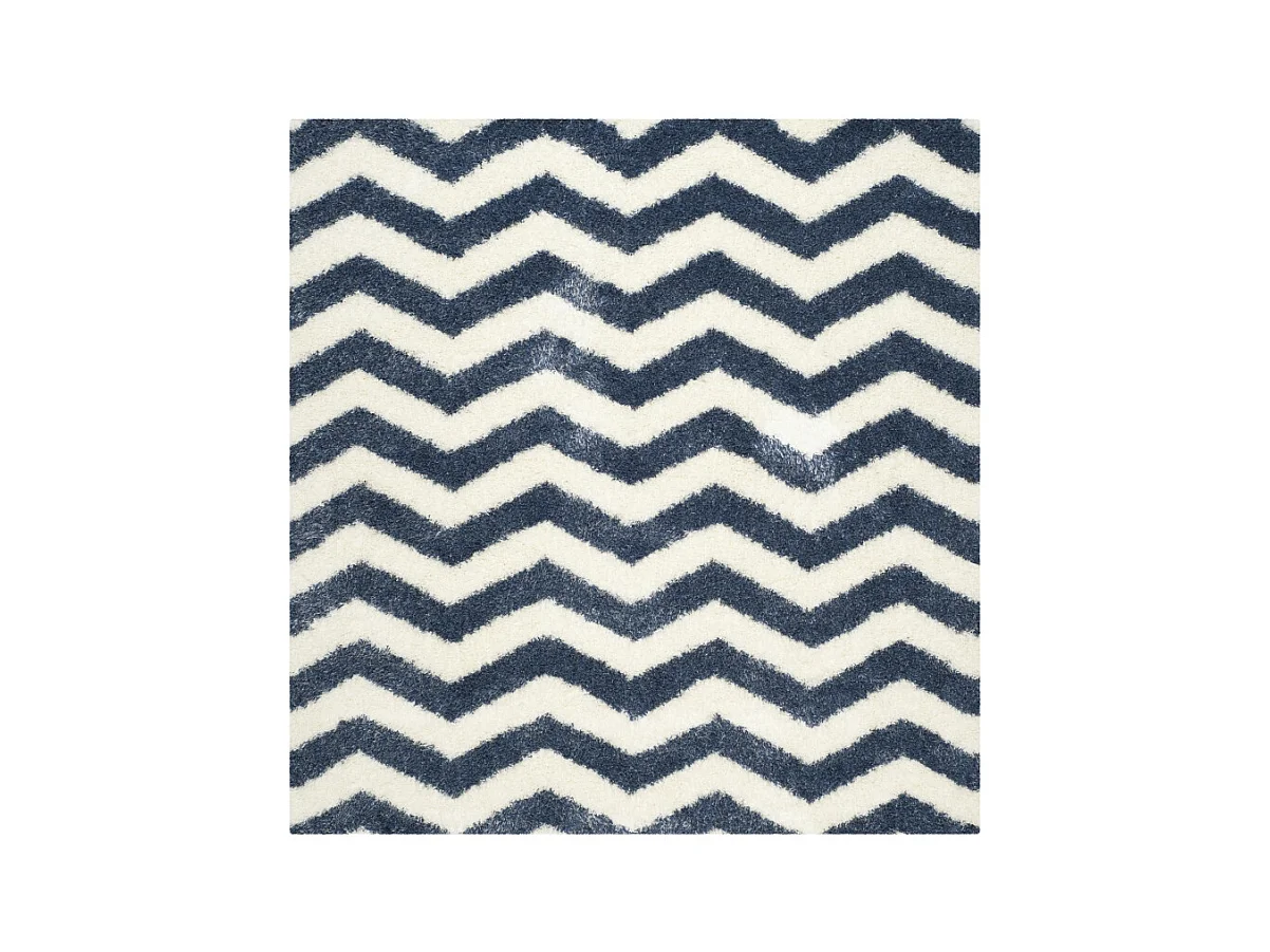 Tapis Neutre/Bleu 122 X 122 cm - Frances