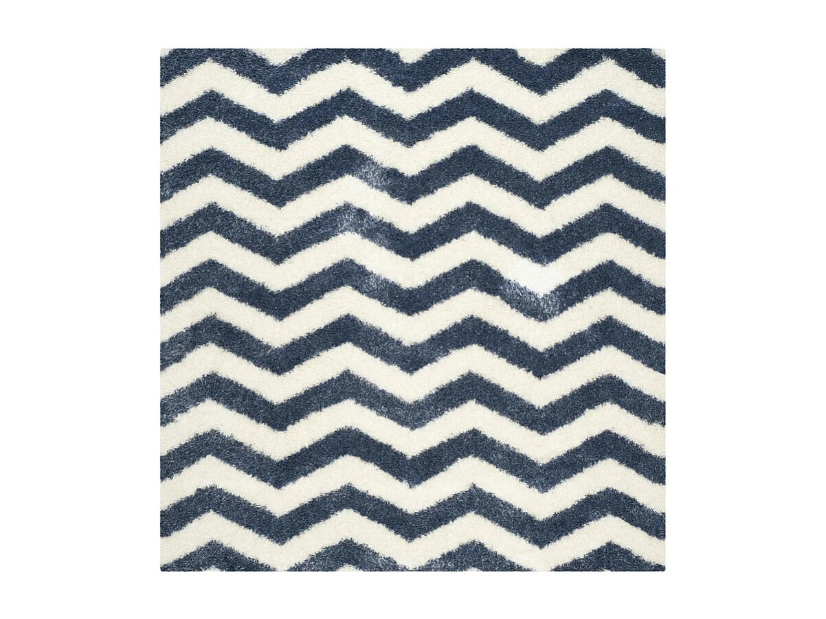 Tapis Neutre/Bleu 122 X 122 cm - Frances
