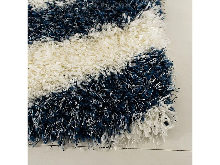 Tapis Neutre/Bleu 122 X 122 cm - Frances